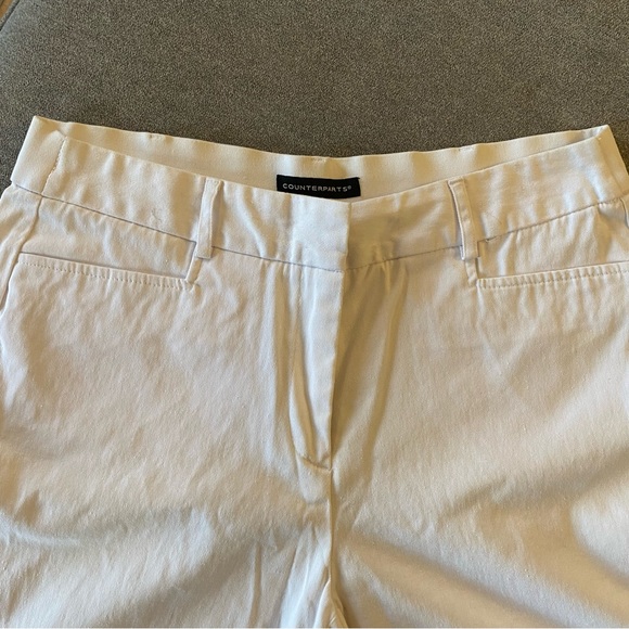 White Capri stretchy with ankle zip - Picture 6 of 6